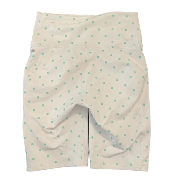 Fabletics High-Waisted Polka Dot PowerHold 9" Biker Shorts, Size XS - Picture 8 of 9